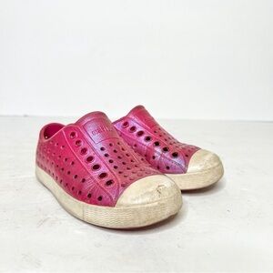 Native Jefferson Rubber Pink Sneakers Size 8 Toddler Girls